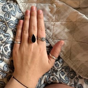 Sterling Silver Onyx Ring